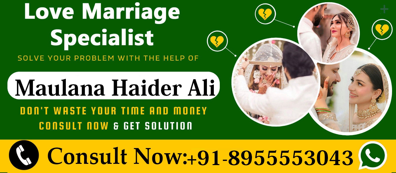 World Famous Astrologer Maulana Haider Ali +91-8955553043
